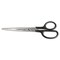 Westcott 8 in. Long 3 in. Cut Length Straight Contract Scissors - Straight Black Handle